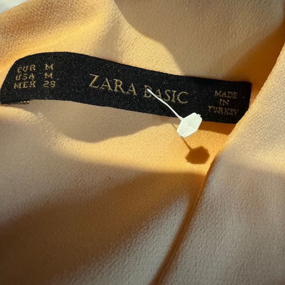 Zara Orange Asymmetrical Cut Out Tank Top - Picture 2 of 3